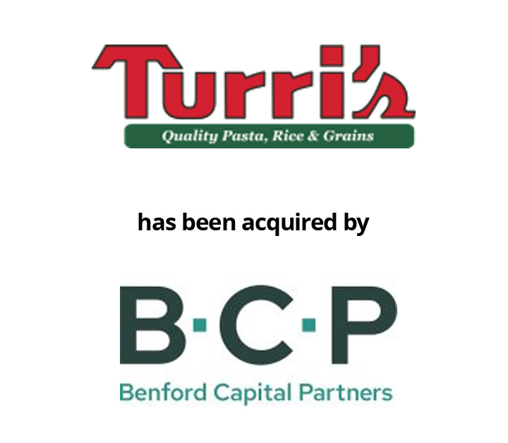 Turri’s Italian Foods has been acquired by Benford Capital Partners